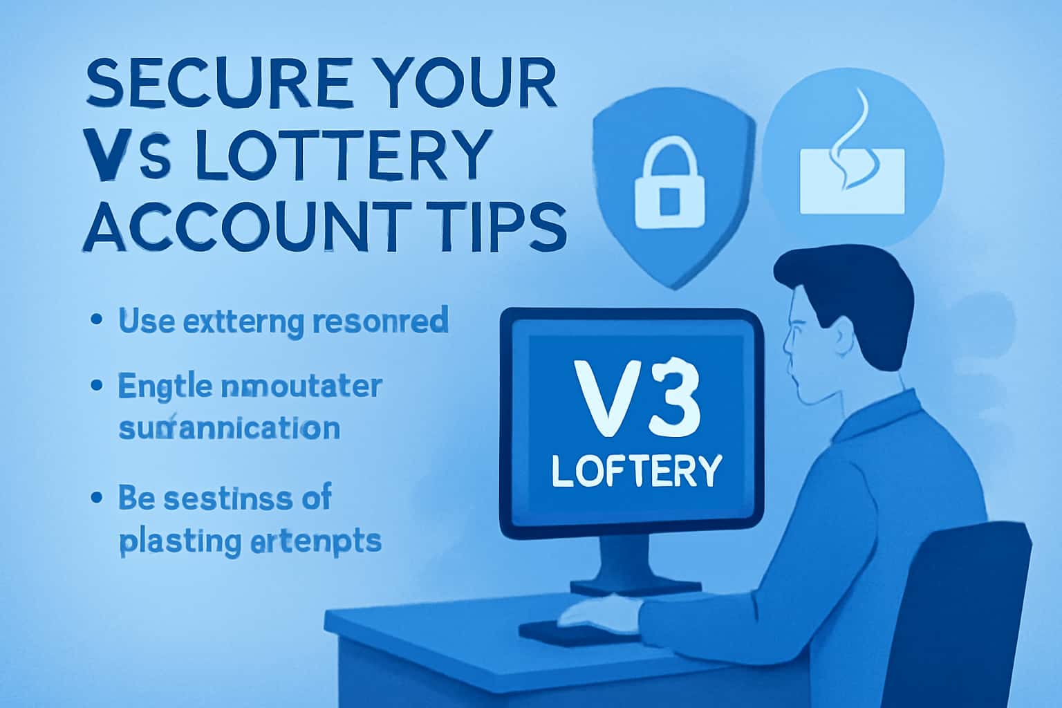 An informative visual representation showcasing the importance of securing your V3 Lottery account.