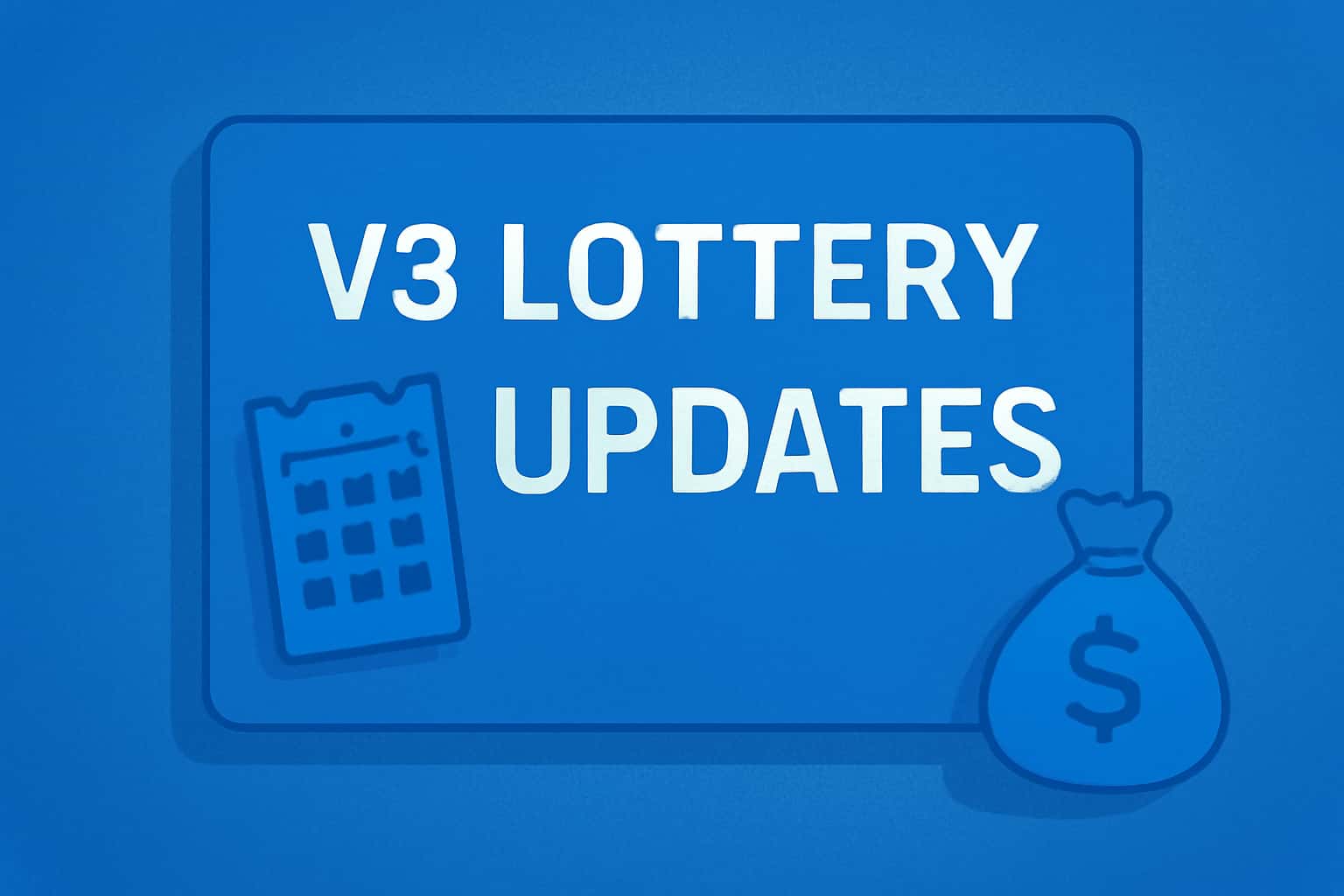 A futuristic representation of V3 Lottery updates in a tech-savvy environment.