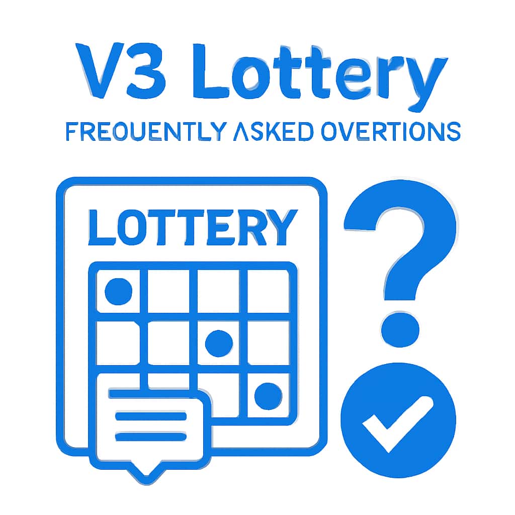 An illustration related to the V3 Lottery Frequently Asked Questions.