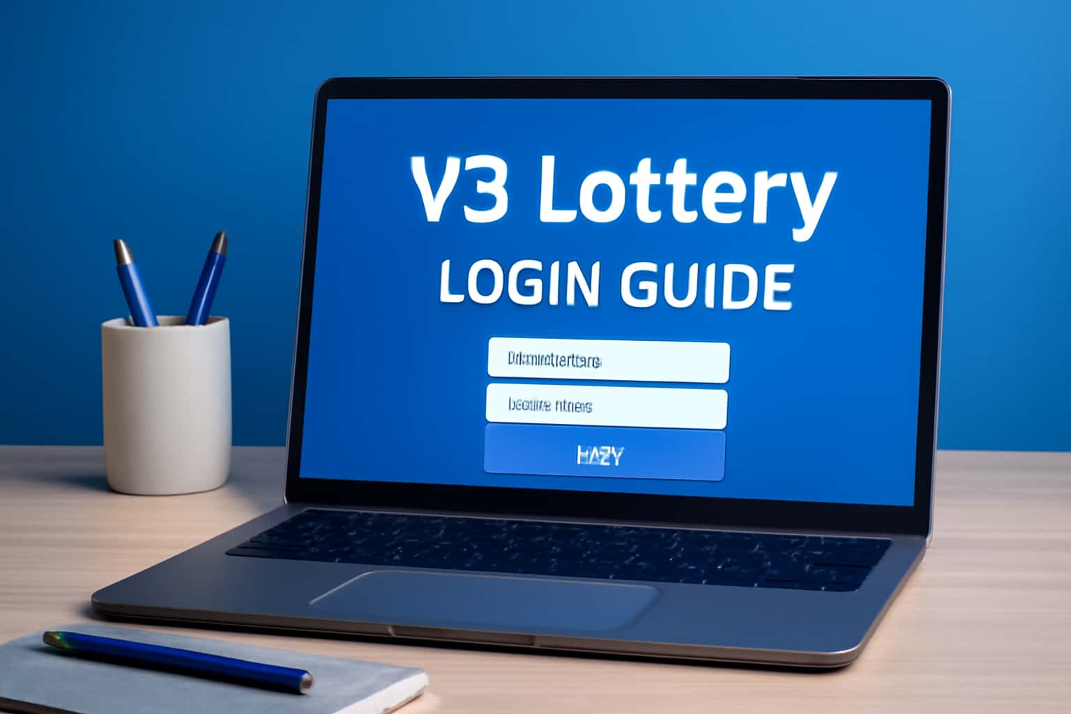 Informational image showcasing the V3 Lottery Login Guide.
