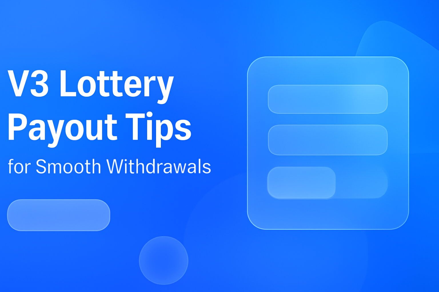 An informative scene on fixing login issues for V3 Lottery