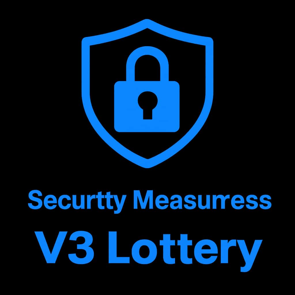 Icon representing security measures for V3 Lottery.