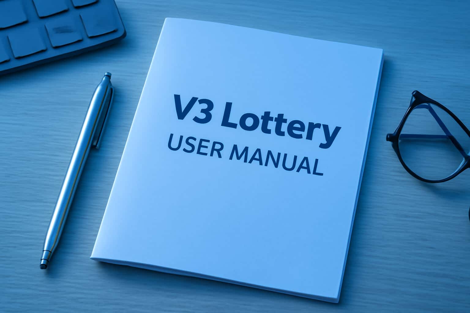 An informative scene representing the V3 Lottery User Manual.
